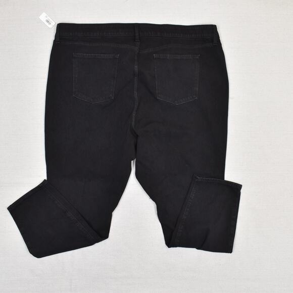 NEW Old Navy Women's Jeans Cotton Blend Black Size 26 Plus 24/7 Sculpt Rockstar - Picture 3 of 8